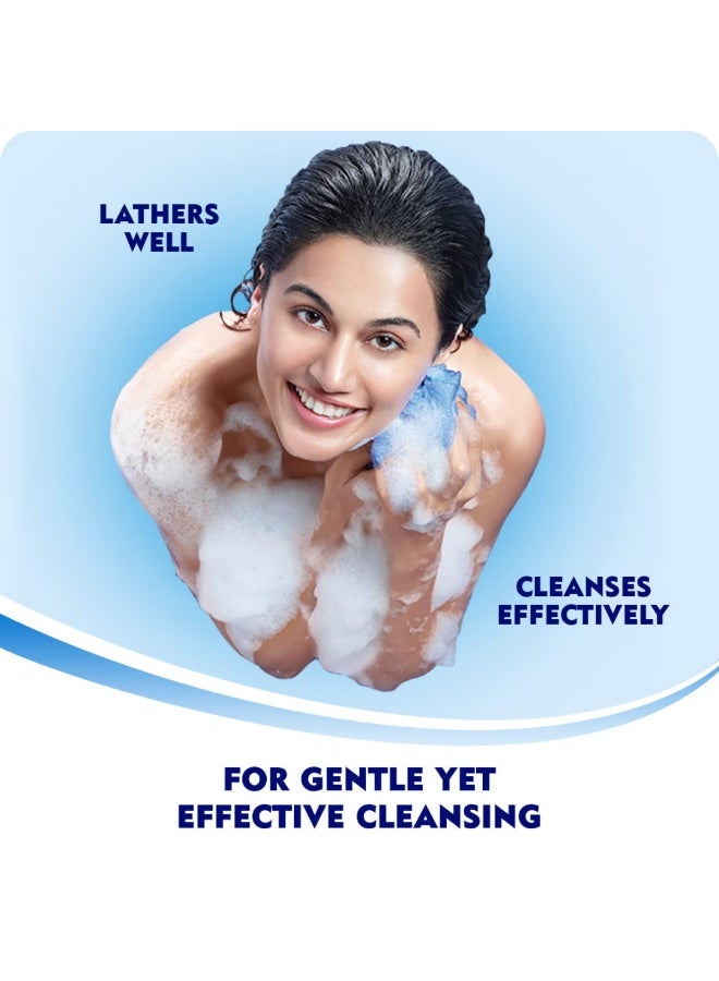 نيفيا جل استحمام نيفيا بزهر الفرانجيباني والزيت، ١٢٥ مل | جل استحمام غني بزهر الفرانجيباني وزيت العناية | يحتوي على الجلسرين النقي لبشرة ناعمة ومنتعشة كنسيم الصيف | خالٍ من البلاستيك الدقيق | لبشرة نظيفة وصحية ومرطبة. - Image 3